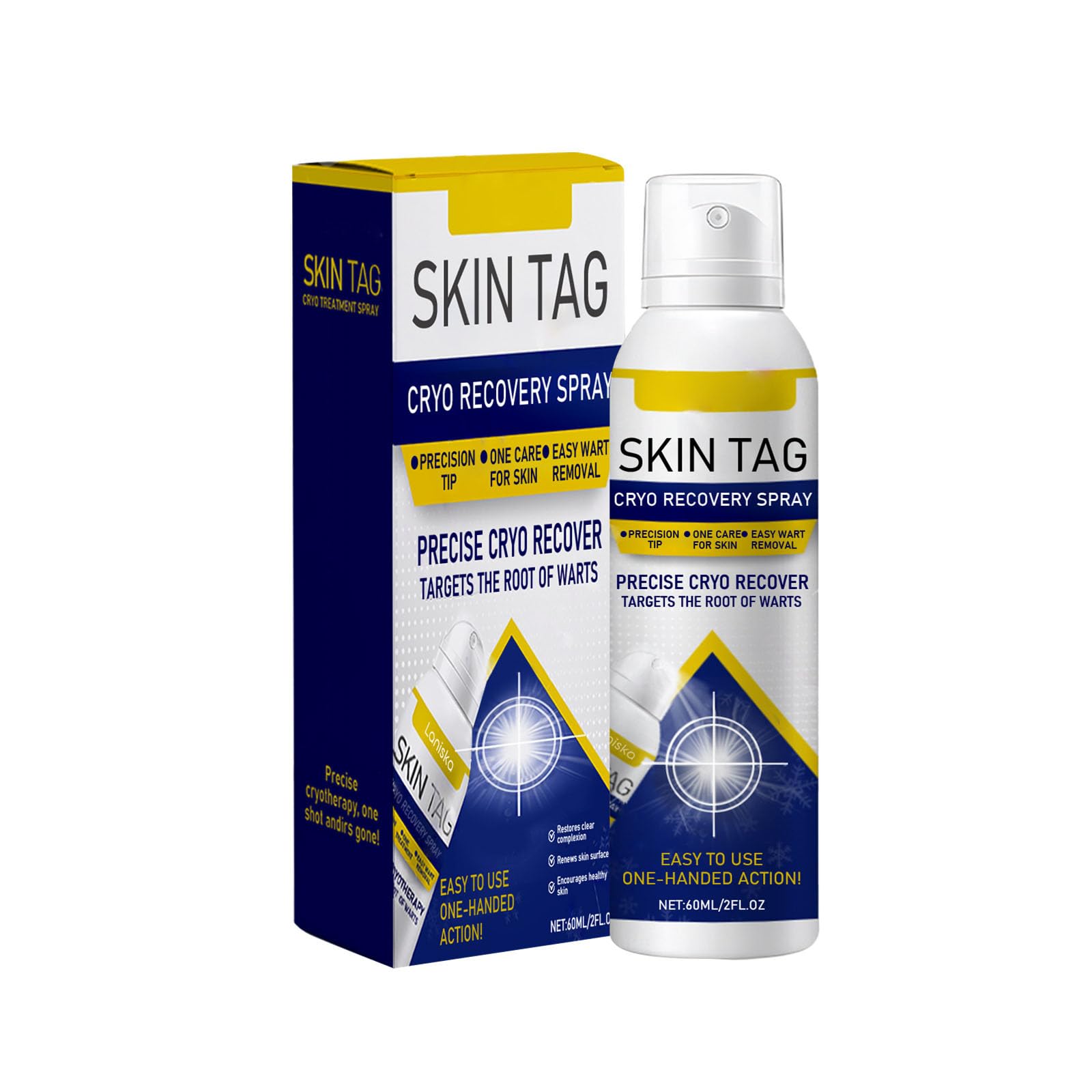 Skin Tag Remover Spray,Eliminación Rápida,Suavemente Las Verruga Quitar Comunes,Segura y Eficaz de Verrugas,Removedor De Marcas En La Piel,Tratamiento Anti Verrugas