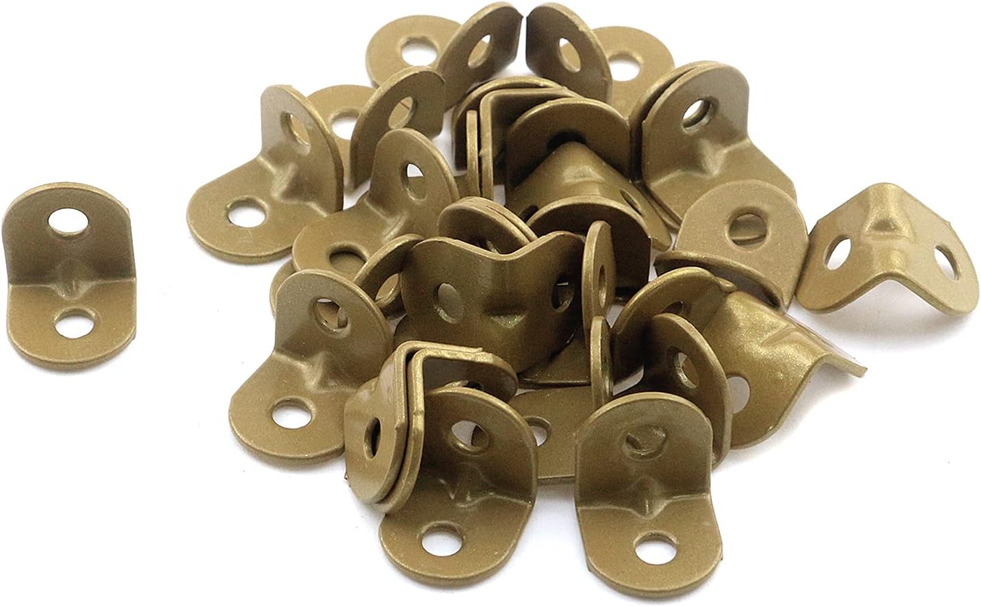 MY MIRONEY 40PCS Corner Brackets Anti Inverted Iron Sheet Furniture Hardware Silver 135 Degree Corner Joint Corner Braces