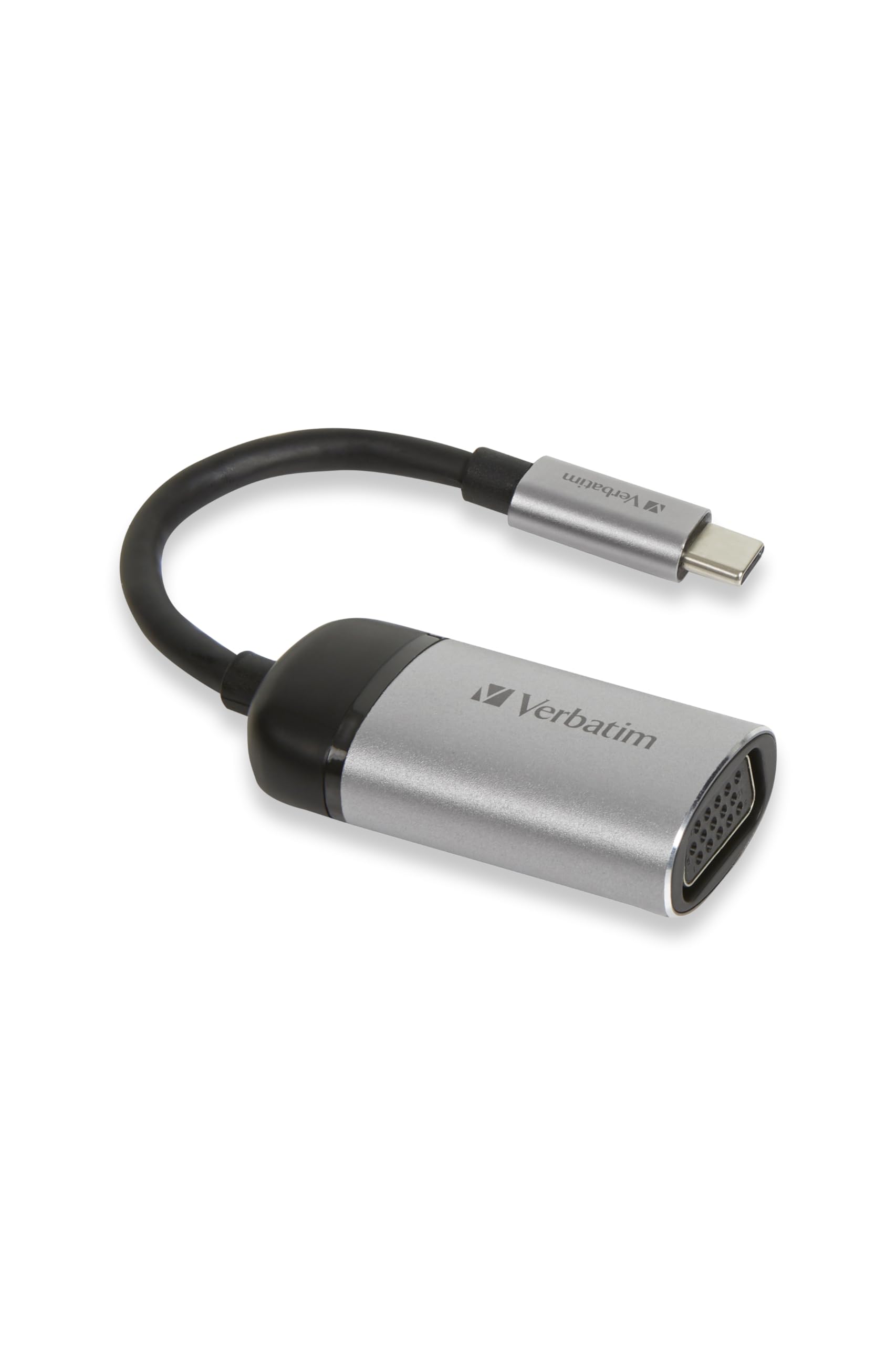 Verbatim USB-C™ auf VGA Adapter - Für den Anschluß von USB-C- Laptops und MacBooks an VGA-Displays, inkl. 10 cm USB-C-Kabel
