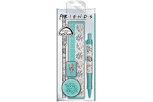 Friends Pens TV Show Stationery Set - Pens, Pencils, Highlighters, Erasers, Sharpener,...