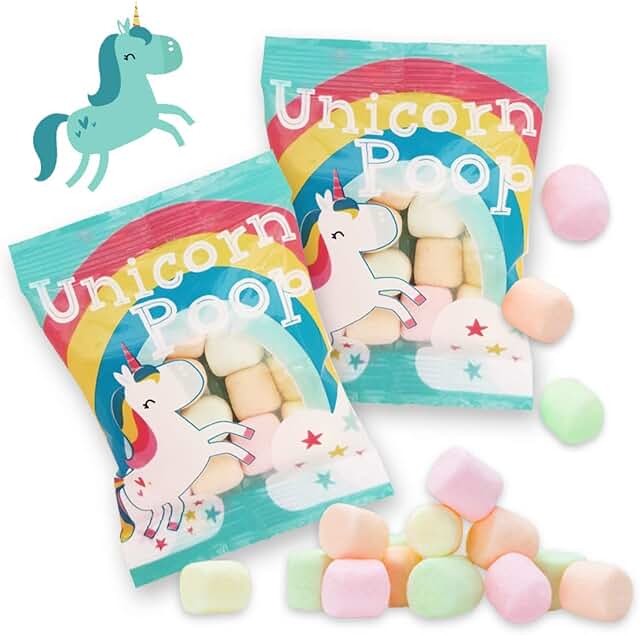 Unicorn Poop Candy - Made in the USA - 12 Unicorn Party Supplies - Unicorn Birthday Party Favors for Kids - Bulk Candy Pac...