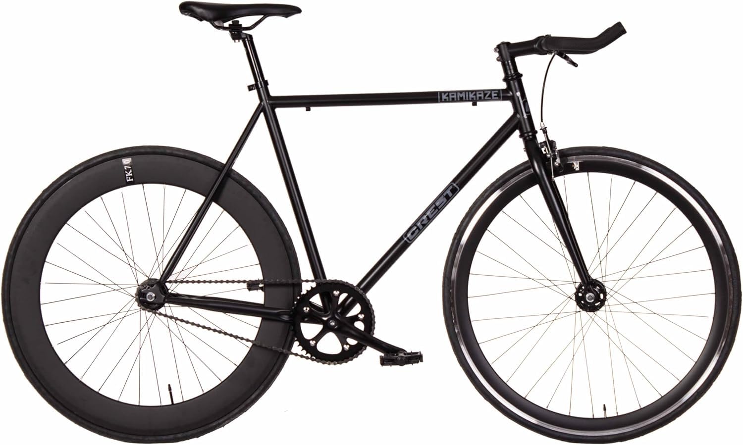 Bicicleta Fixie Kamikaze Bullhorn Single Speed Negro