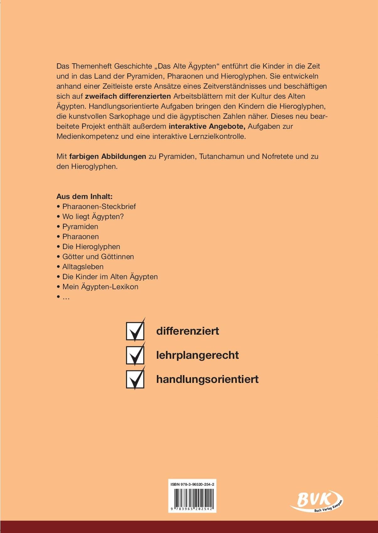 Themenheft Geschichte Das Alte Ägypten | 3. - 5. Klasse (Themenhefte)