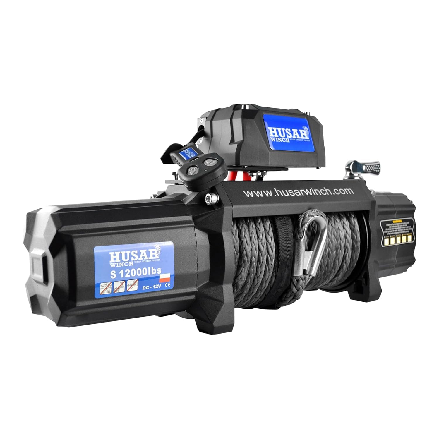 Verricello Elettrico 12V, 12000 lbs | 5443 kg - Cavo in Acciaio da 26 m, Controllo Wireless, Ingranaggio Planetario a 3 Stadi - Ideale per Fuoristrada e Veicoli 4x4 OFF ROAD