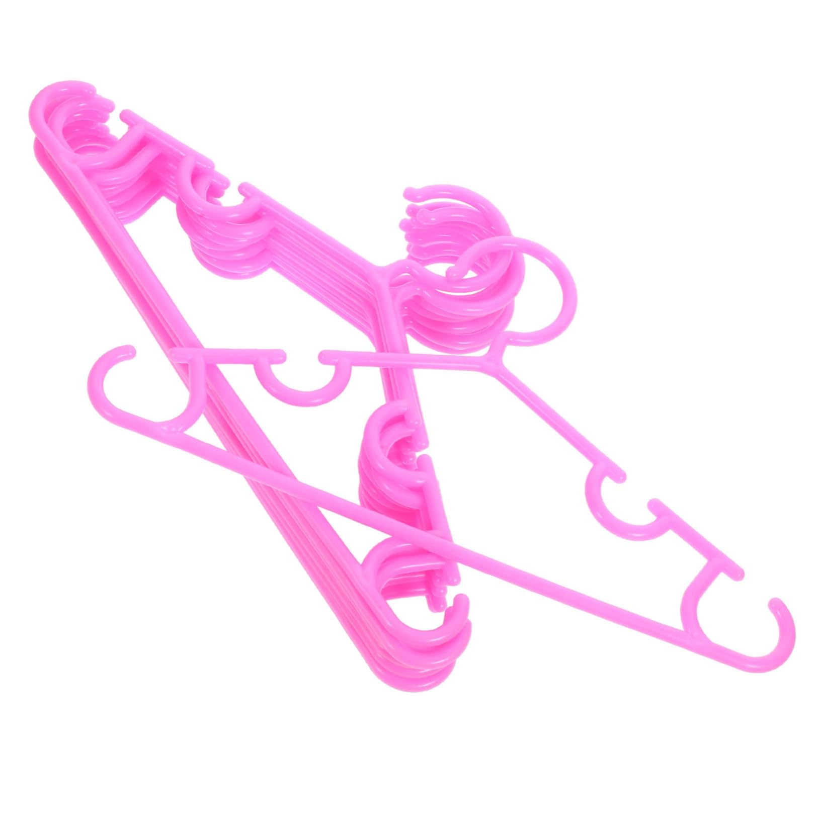 TOPBATHY 50 Uds Perchas para Niños Perchas para Ropa para Faldas Estante para Ropa Percha para Botas Que Ahorra Espacio De Plástico para Niños Pequeños Percha para