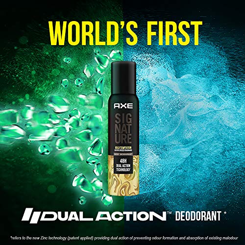 Image of Axe Signature Gold Temptation Long Lasting No Gas Deodorant Bodyspray Perfume for Men, 154 ml