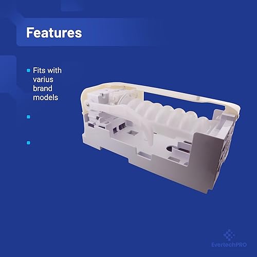 Miniatura 4 de EvertechPRO DA97-07603B Fabricante de hielo para refrigerador Samsung DA61-03213B DA61-05227A