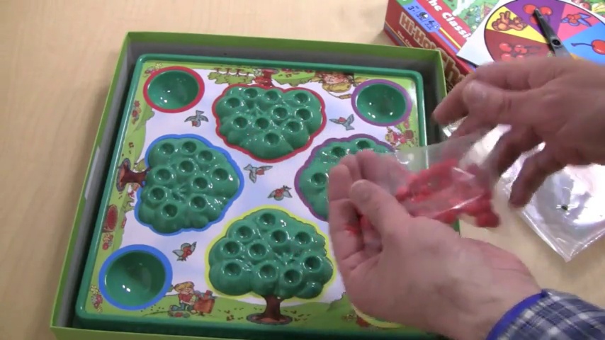 Hi Ho Cherry-O Board Game Replacement Fruit Pieces – 30 Plastic Cherries, 2013 Version, Hasbro