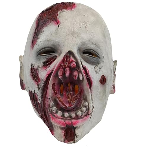 Scary Zombie Mask Halloween Creepy Vampire Costume for Adult, Gaping