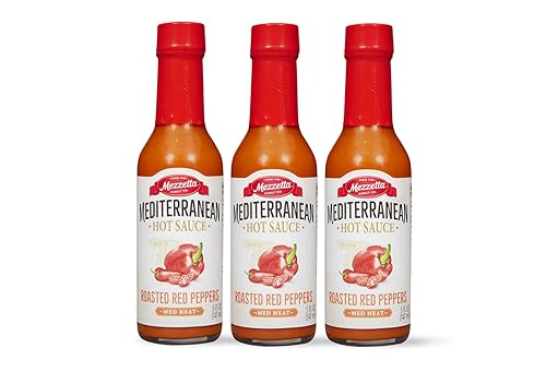 Miniatura 52 de Mezzetta Salsa de pimiento rojo asado, salsa picante mediterránea para pizza, pasta, tacos, alitas de pollo, sin OMG, sin gluten, calor medio, 5