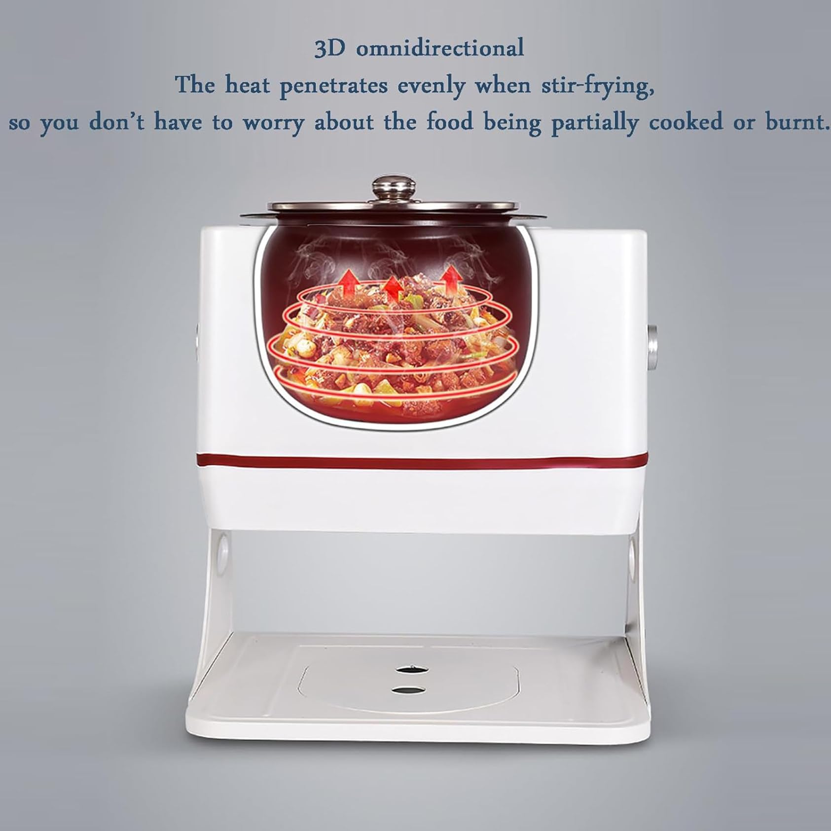Máquina De Cocción Automática Inteligente De 6 Litros Con Rotación De 360° Y Calefacción Integral 3D, Protección De Apagado Automático, Satisface Tus Necesidades Diarias De Cocina