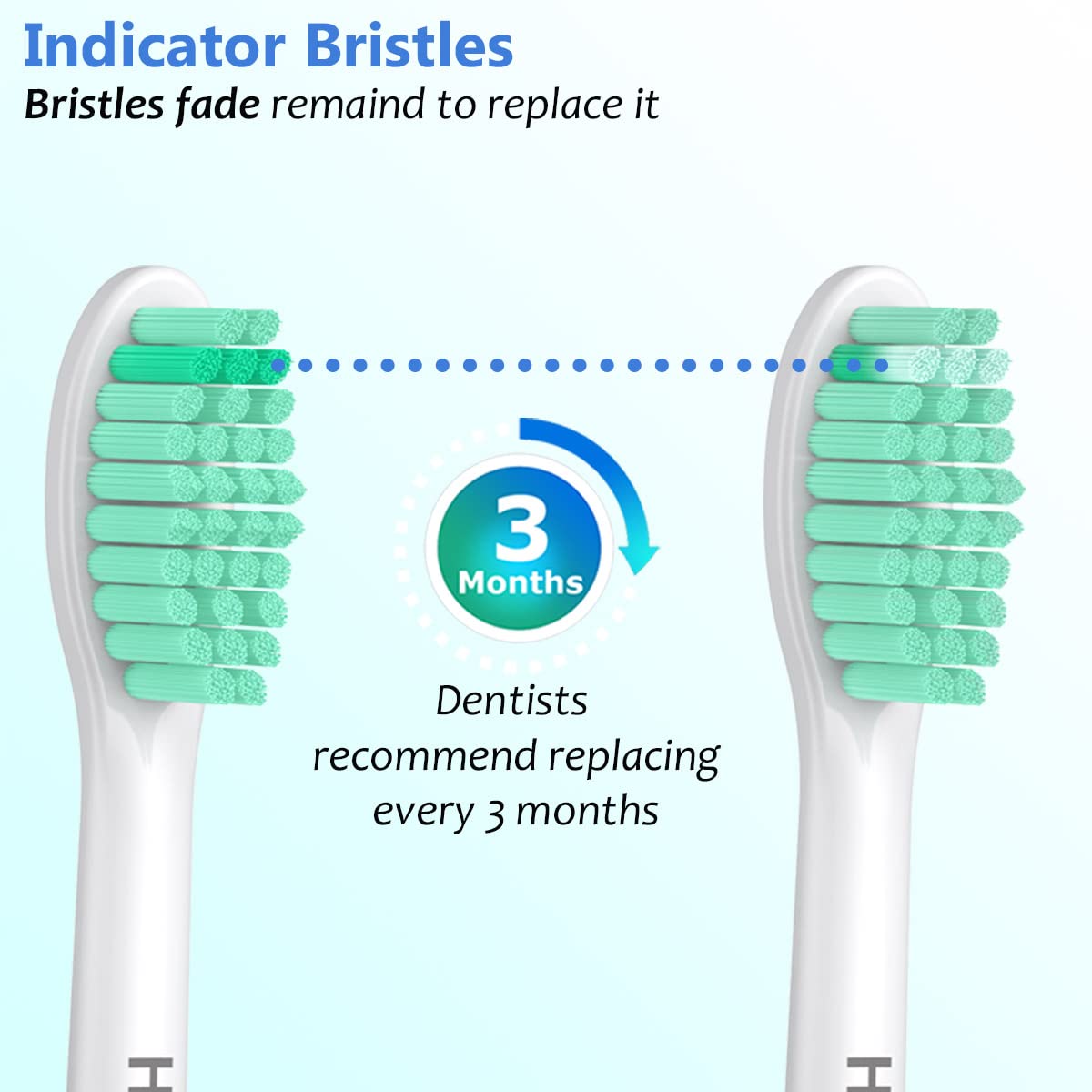 Cabezales de cepillo de dientes para Philips Sonicare E-Series, color blanco, paquete de 6