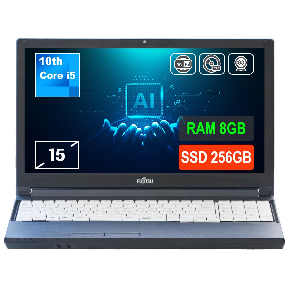 Amazon.co.jp: 富士通 LIFEBOOK A7510 ノートパソコン 整備済 第10世代