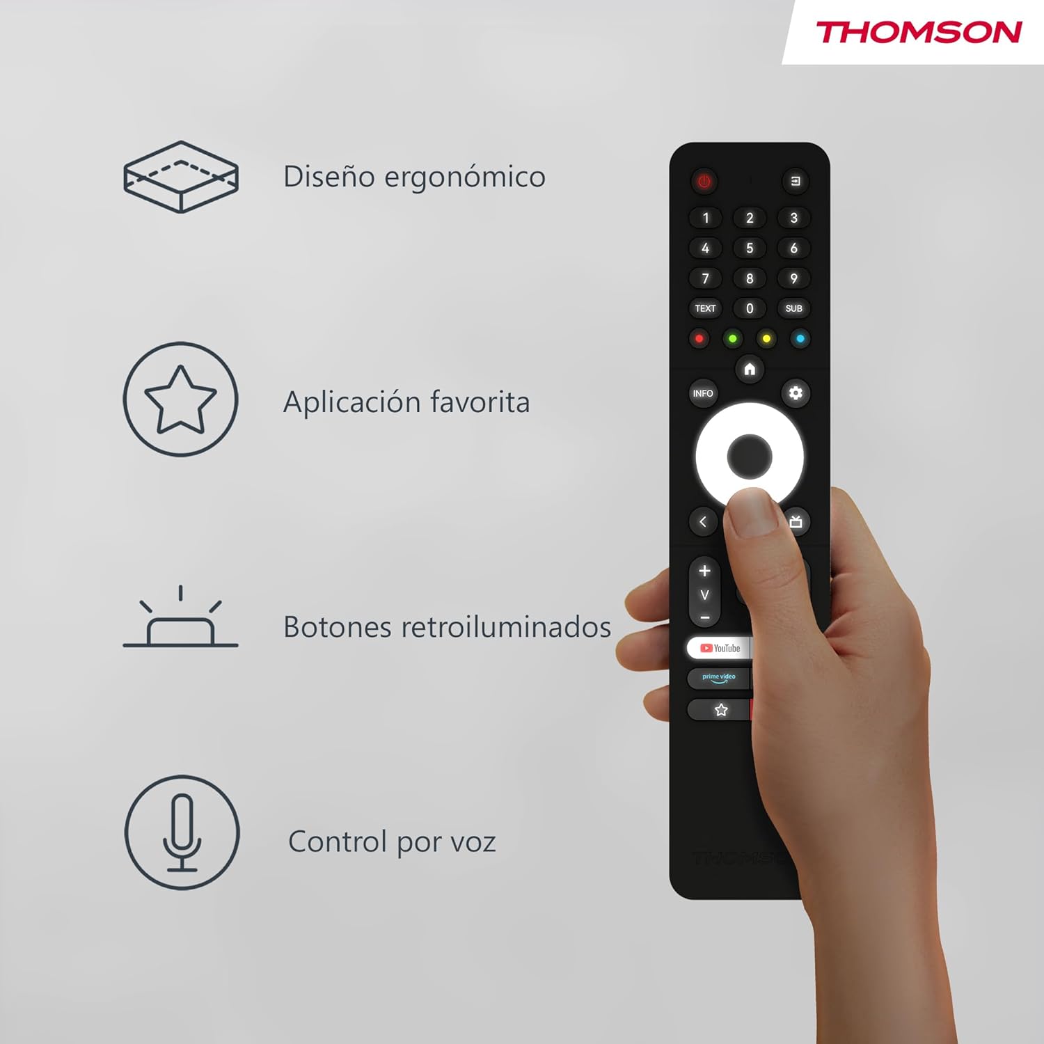 Ergonomic design of Thomson remote
