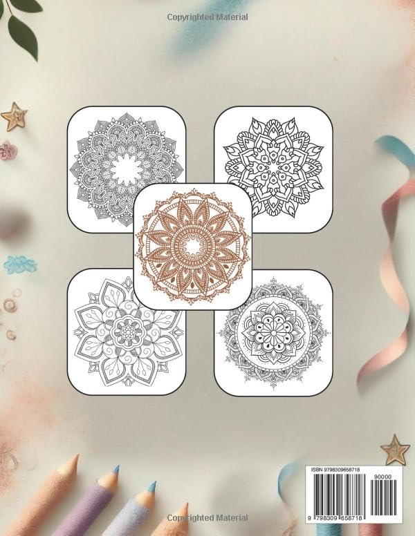Relaxing and Cozy Women’s Day Coloring Book: A Calming Adult Coloring Book with 50 Unique Mandala Patterns and Floral Designs for Mindfulness and Stress Relief image 3