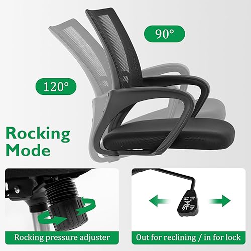 Miniatura 2 de PayLessHere Juego de escritorio y silla de oficina en casa de 32 pulgadas, escritorio para computadora de 32 pulgadas con silla de oficina