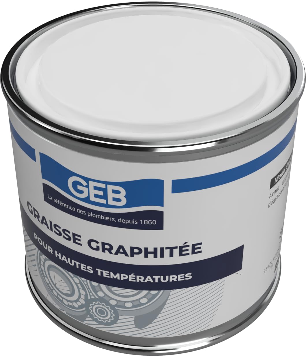 GEB Grasso grafitato per serratura, lubrificazione a secco e sigillatura di sistemi sottoposti ad alta temperatura o carico molto elevato - Vaso 350g