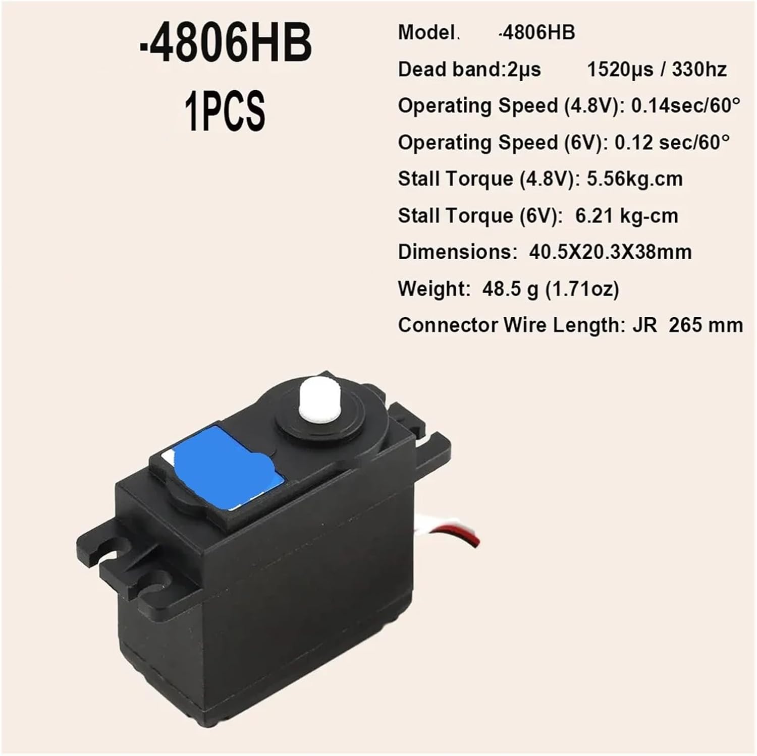 6kg Plastic Gear Digital/Analog Plastic Gear Servo Remote Control Car/Boat Airplane(PDI-4806HB 1PCS)