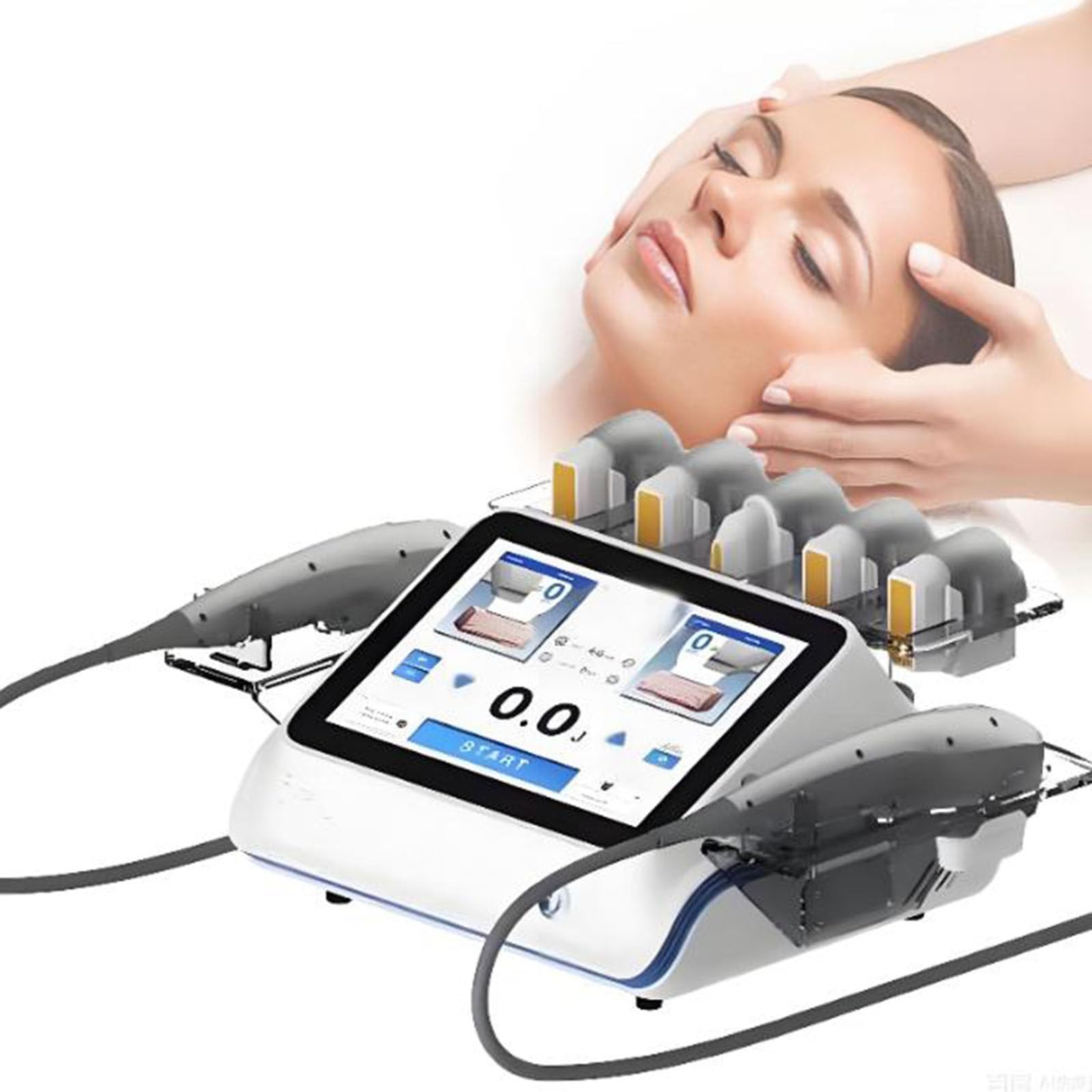 ZHPPED HIFU Skin Tightening Machine, Professional Anti-Aging 7D Facial and Body Skin Care Rejuvenation Machine for Lifting, Toning, Firming & Wrinkle Removal, for Home Beauty Salon