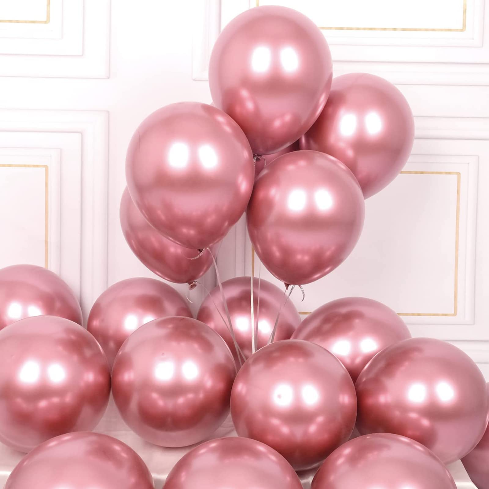 25 Palloncini In Lattice 19" Rosso Chiaro - Big Party - Foto 3