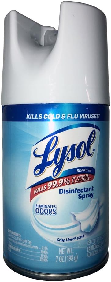 Lysol Disinfectant Spray, Crisp Linen, 6-Ounce (Pack of 12)