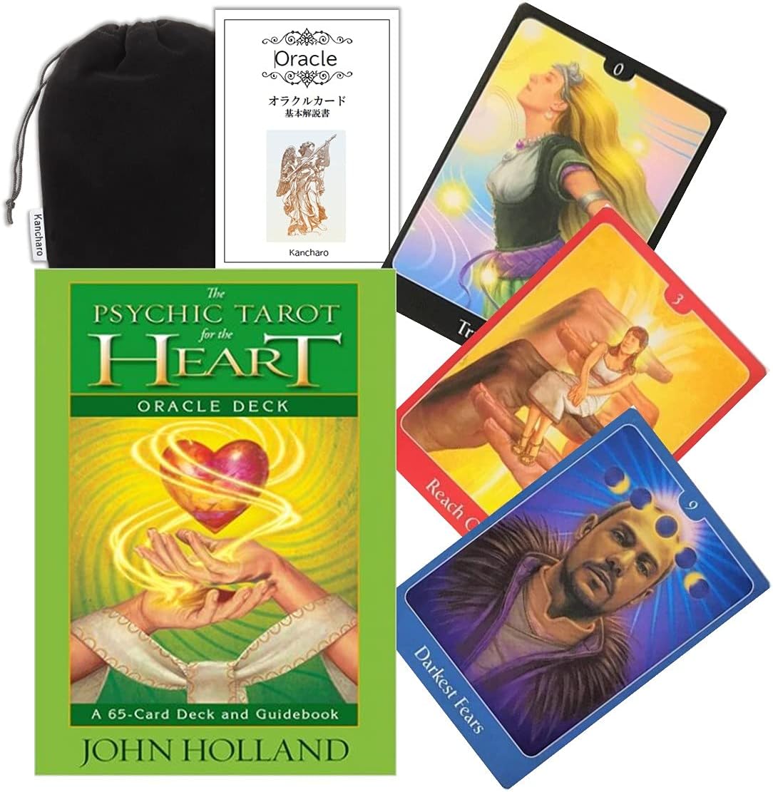 Amazon Kancharo オラクルカード 65 枚 タロット占い【サイキック タロット ハート オラクルカード The Psychic Tarot for the Heart