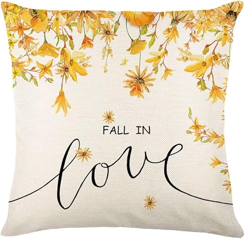 Miniatura 7 de advozcate Juego de 4 fundas de almohada de lino de 18 x 18 pulgadas, para sofá, casa rural de Acción de Gracias, decoración de otoño