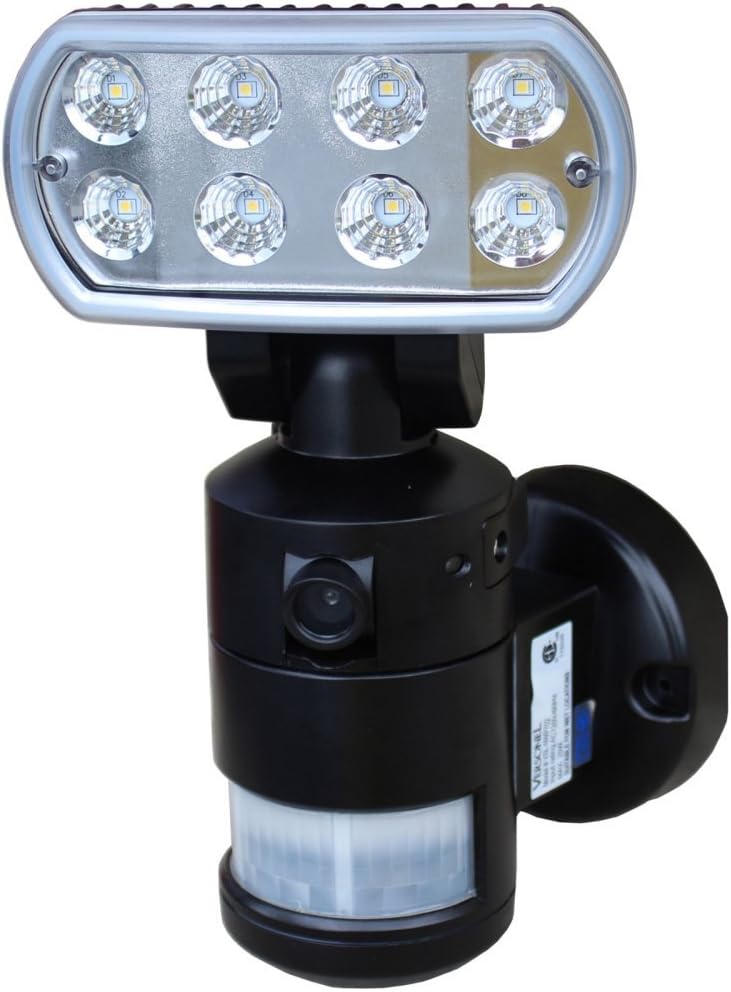 VSLNWP702B Nightwatcher Pro Motorized LED Security Motion Tracking Flood Light with Camera,Black