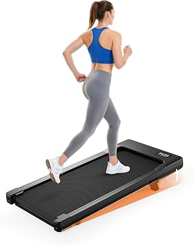 Superun Raceable 6% Incline Walking Pad, 6/12km/h Foldable Treadmill