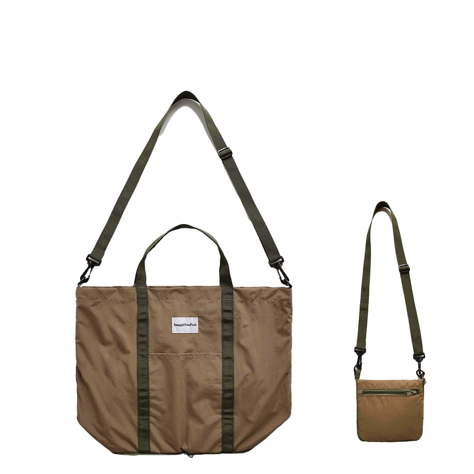 Foldable Travel Tote Bag Water-Resistant Tote Bag with 3 External Mesh Pockets for Travel Daily Use Outdoor