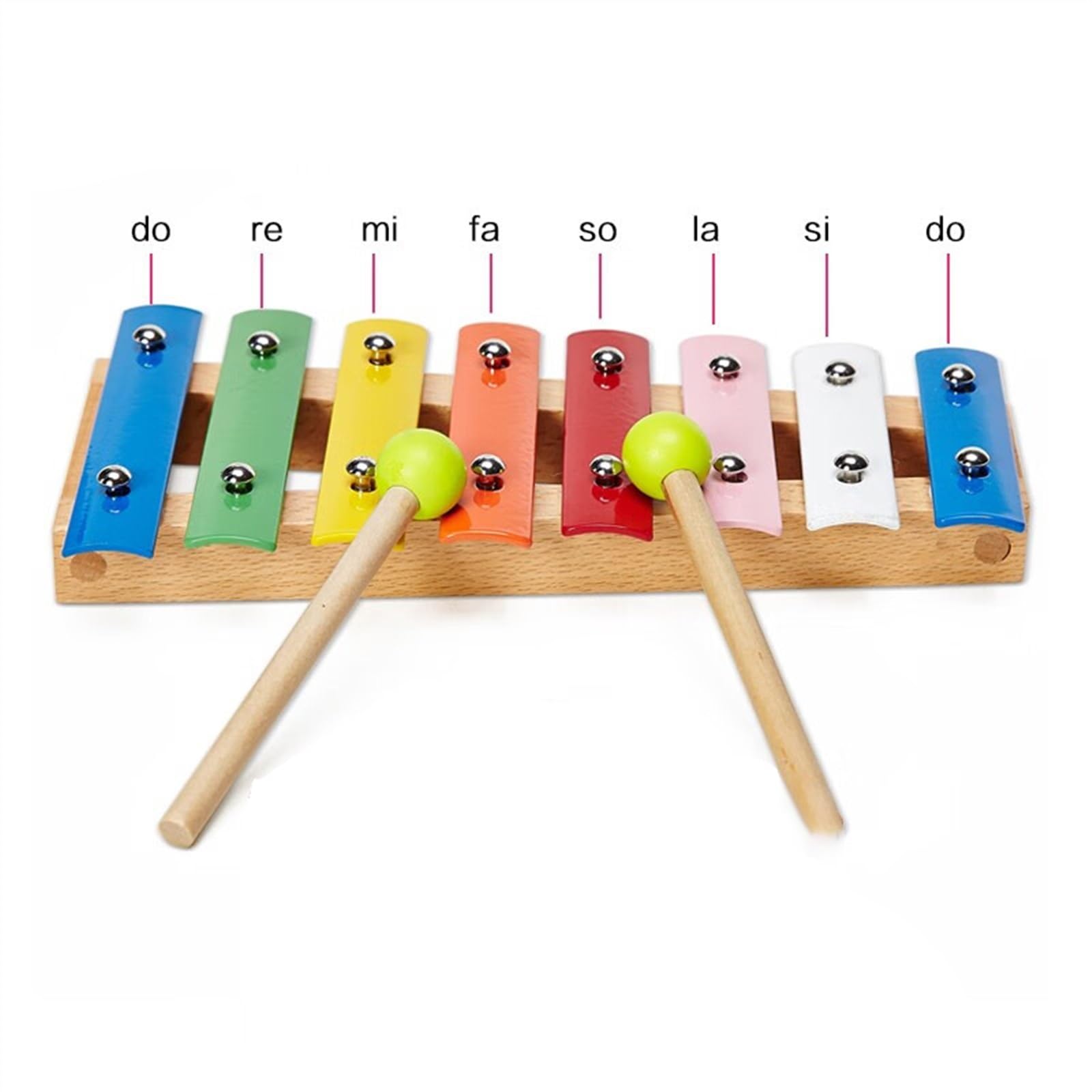 Amazon | Glockenspiel 初心者向け 8トーン カラフル 木製 手打