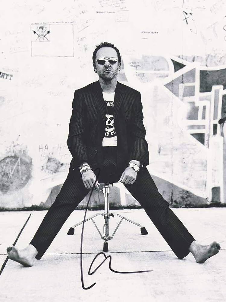 CS特許】 ラーズ・ウルリッヒ 直筆 サイン 入り 11×14 ポスター