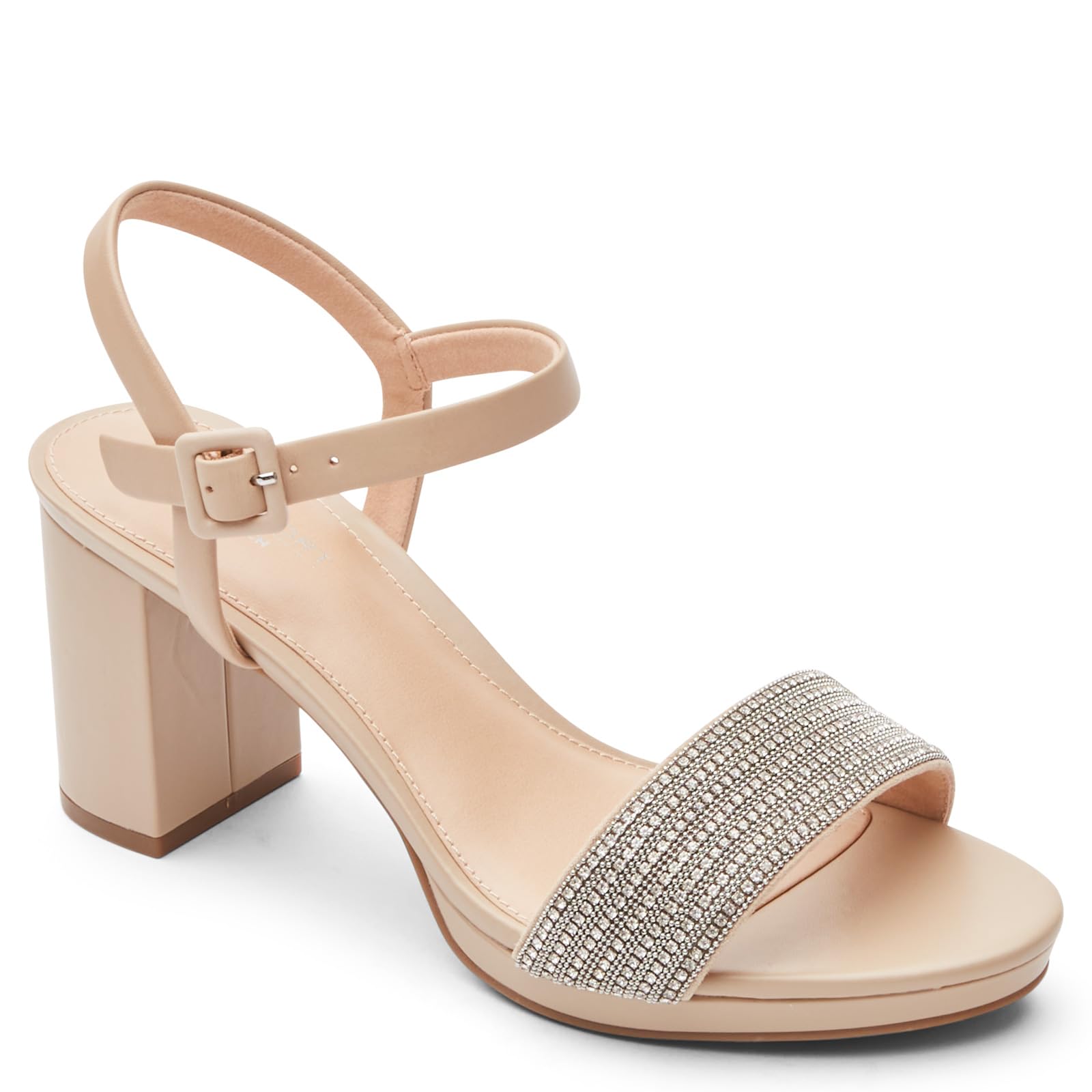 Rockport Women's Tabitha Two-Strap Heeled Sandal | Comfortable | Casual Wear | Ideal for Summer Events | Stylish Design 