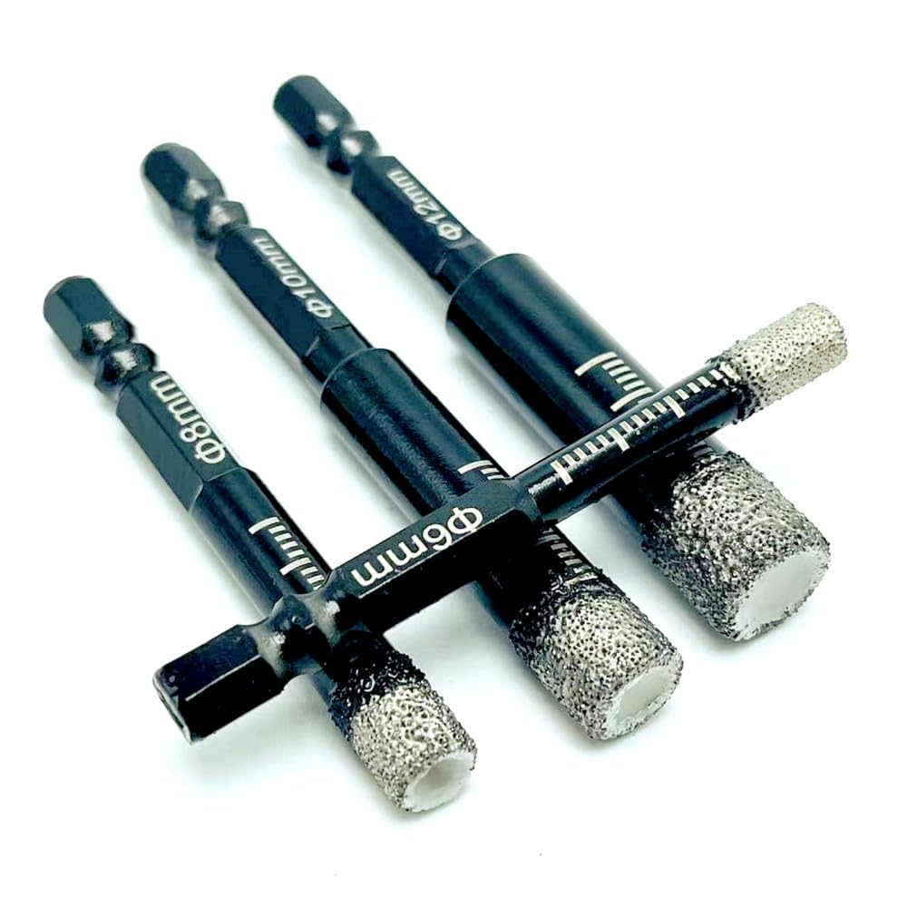 Wiertło diamentowe do wiercenia na sucho Otwornica Wiertło diamentowe z chwytem sześciokątnym 5-16 mm, lutowane na sucho, do płytek ceramicznych marmurowego granitu(16mm)