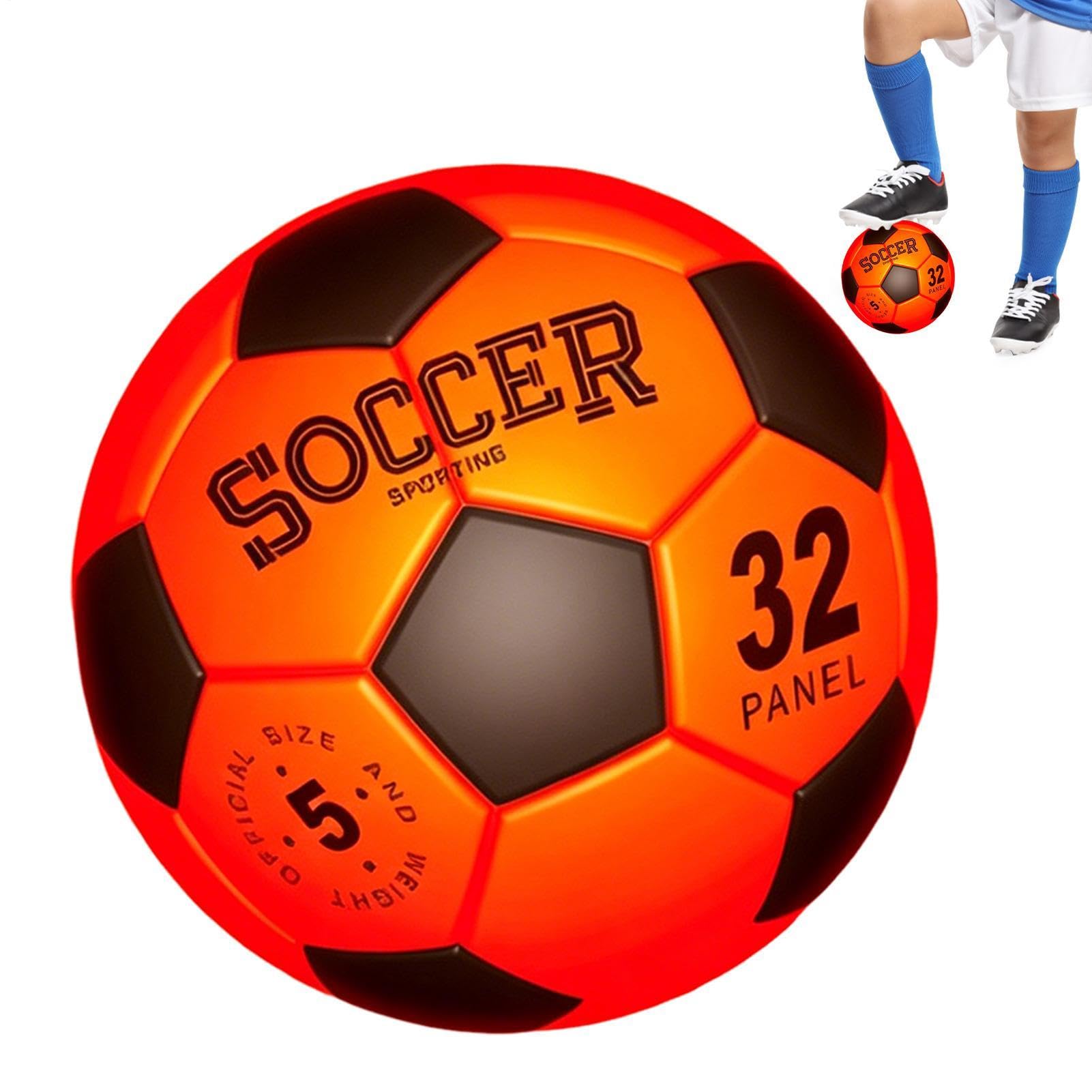 Pallone da Calcio Illuminato Pallone Ricaricabile con Pompa | Giochi di Calcio LED Luminosi Per Ragazzi Adolescenti Adulti Esterno Giardino Prato Cortile Percorso Spiaggia Compleanno
