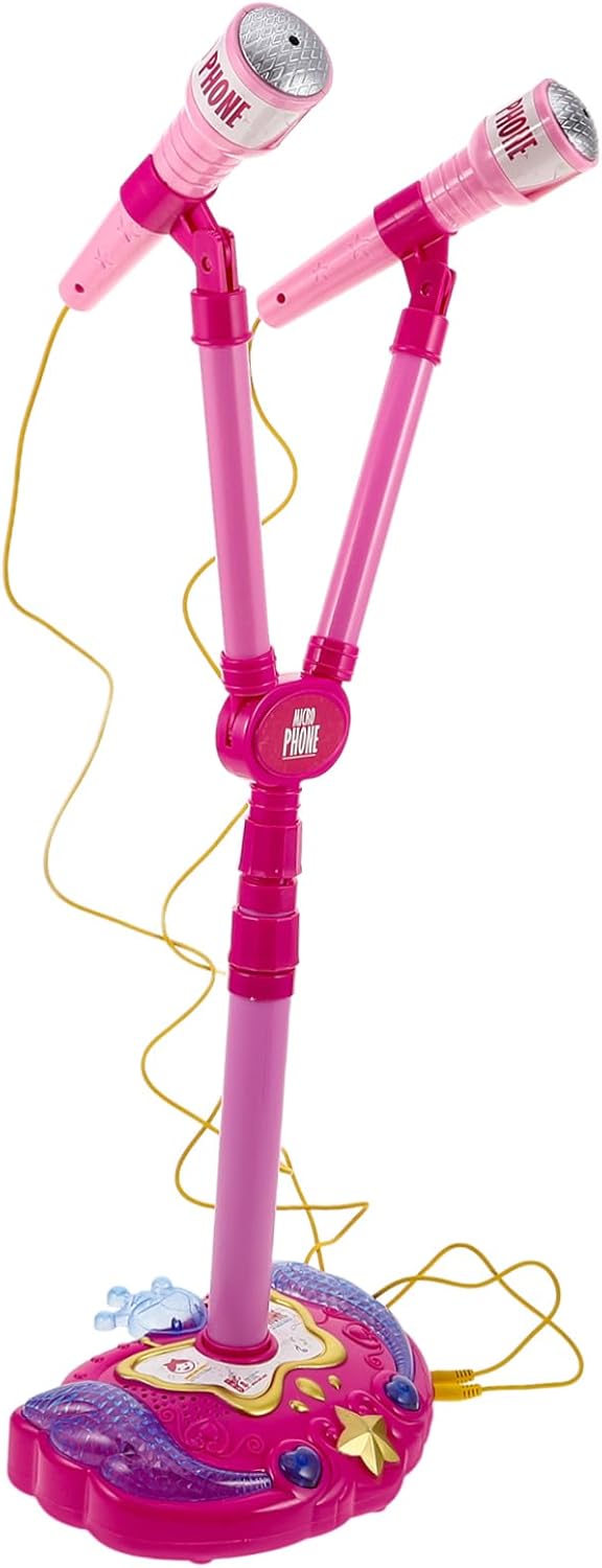 Yardwe Karaoke Machine with Dual Microphones Portable Singing for Easy to Use for Holiday Celebrations Fun Music Play for Boys
