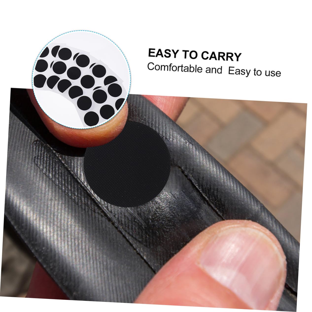 ABOOFAN Bike Tire Tube Patch Kit Portable Tube Patch Cycle Tire 24 Pcs Random Color