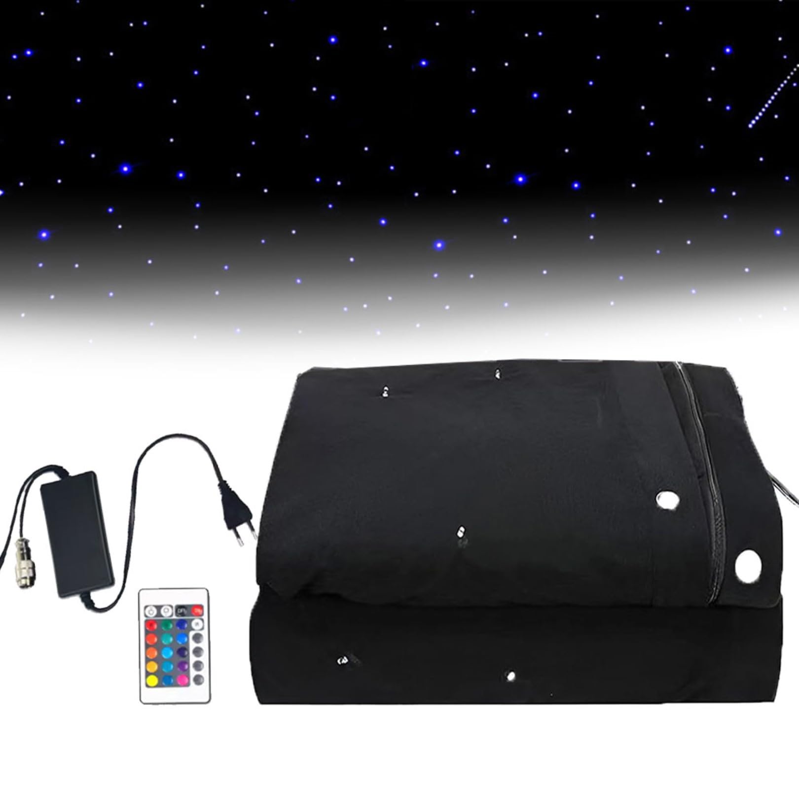 Tenda a LED a forma di stella, in tessuto, pieghevole, con telecomando, per matrimoni, feste di Natale, 4 x 8 m