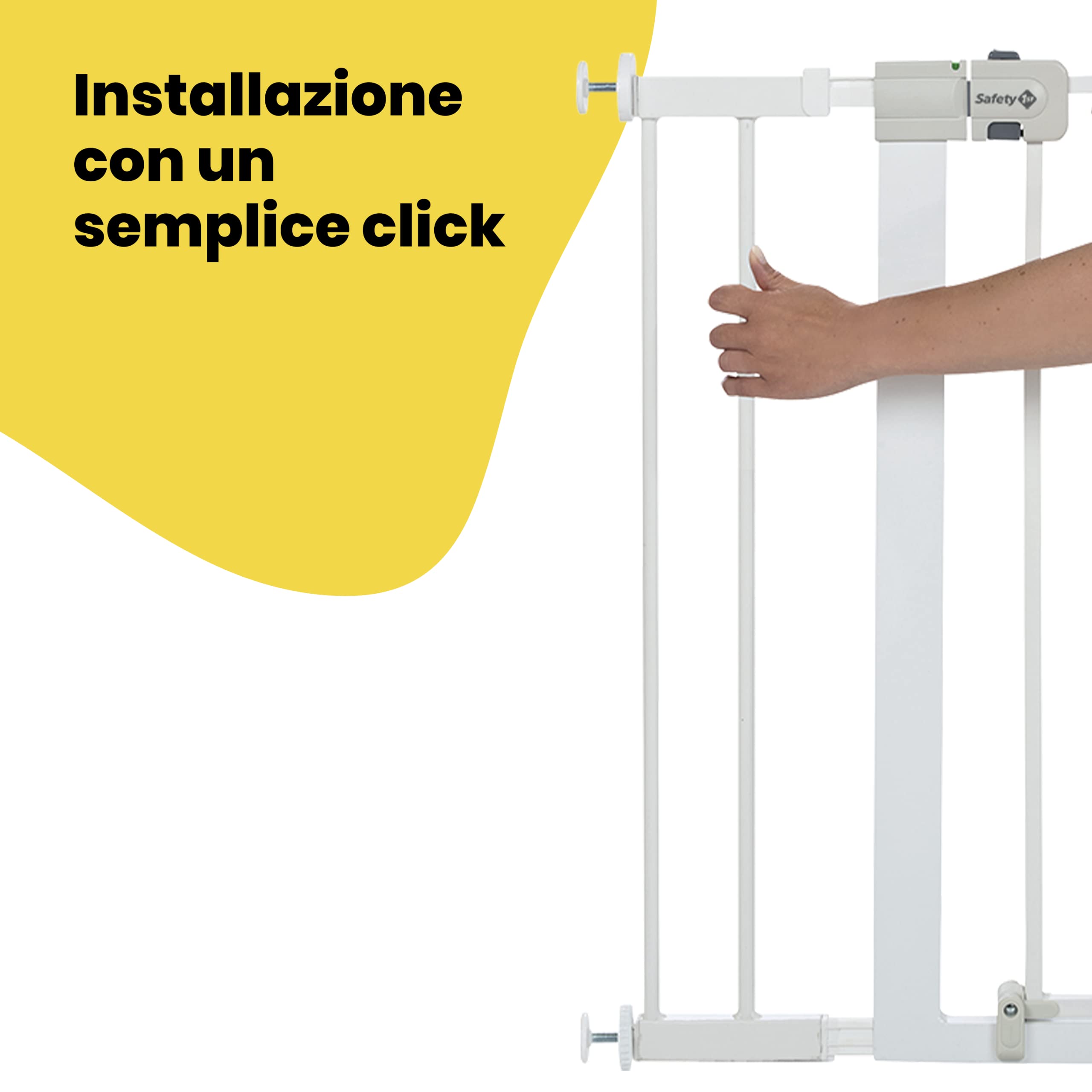 Safety 1st Estensione Cancelletto Sicurezza Bambini, Prolunga cancelletto da 14 cm per Cancelletti Safety 1st Easy Close Metal, Flat Step e Auto Close, Bianco, 14 cm