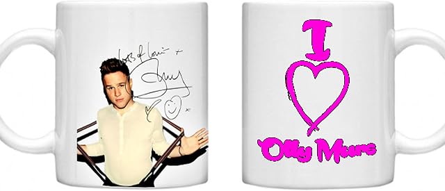 Olly MURS Mug Autograph Print I Love Olly Music Memorabilia MURS Army Gifts Pop Music Cute Novelty Mug Cup