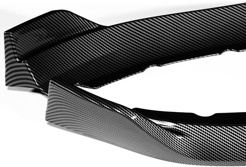 STAY TUNED PERFORMANCE ABS Material GT-Style Front Bumper Lip Body Kit Spoiler Splitter Compatible with 2013 2014 Cadillac ATS (Carbon Fiber Painted)