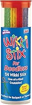 Wikki Stix for Doodlers - Kids Travel Essential Portable Creativity On-The-Go! Pack of 24 Wikki Stix in Neon and Primary Colors. Made in USA ! 3 & Up.