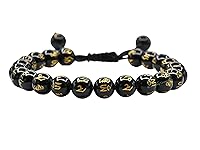Vista 687 de Amazing Gemstone Yaxaite Bracelet for Women Men's Gifts - Protection Healing Crystal Bracelet - 8mm Gemstone Beaded Adjustable Bracelet Pulseras