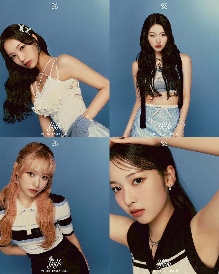 HYBE. Album K-POP ILLIT [SUPER REAL ME] 1er Mini Album (Version SUPER ME) Scellé - Blanc, Bleu, Rose - 150 * 30 mm (sans poster) - Musique/K-POP