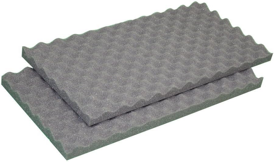 2.5"x 24"x 18" Acoustic Convoluted Eggcrate Soundproofing Foam Gun Case Foam Packing