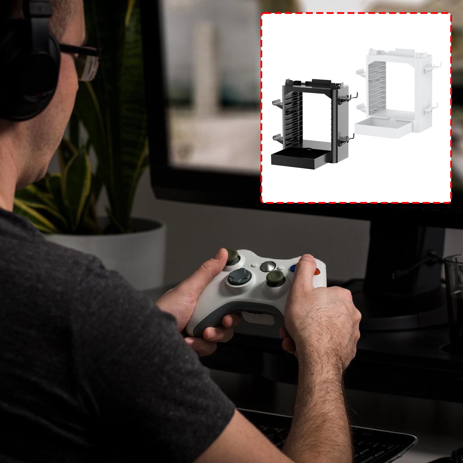 Organizzatori Stazione per NS / NS2 Controller di Gioco Console Dischi Torre di Archiviazione Accessorio di Gioco Organizzazione Dock Holder Station per Console Controller Game Disk Storage Tower Dock