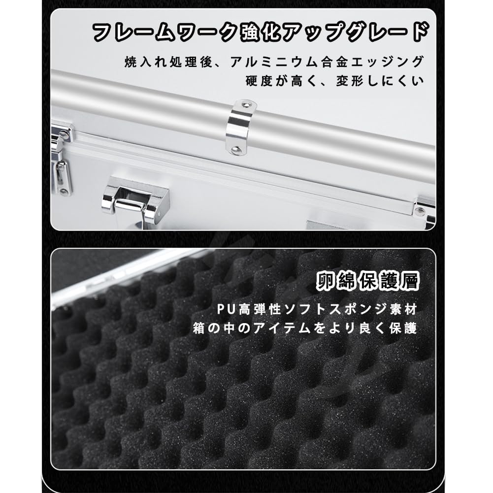 Amazon.co.jp: アタッシュケース ダイヤル錠のデザイン アルミケース