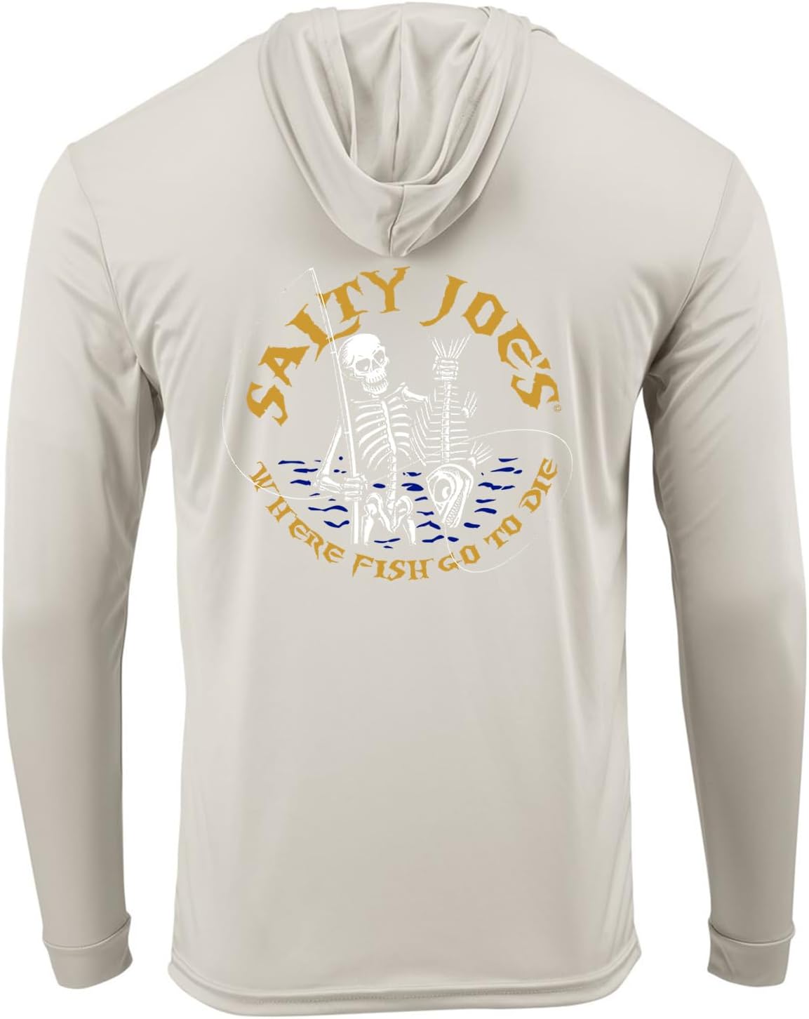 SALTY JOES Men's Moisture Wicking UPF 50+ Graphic Logo Hooded Tee Collection