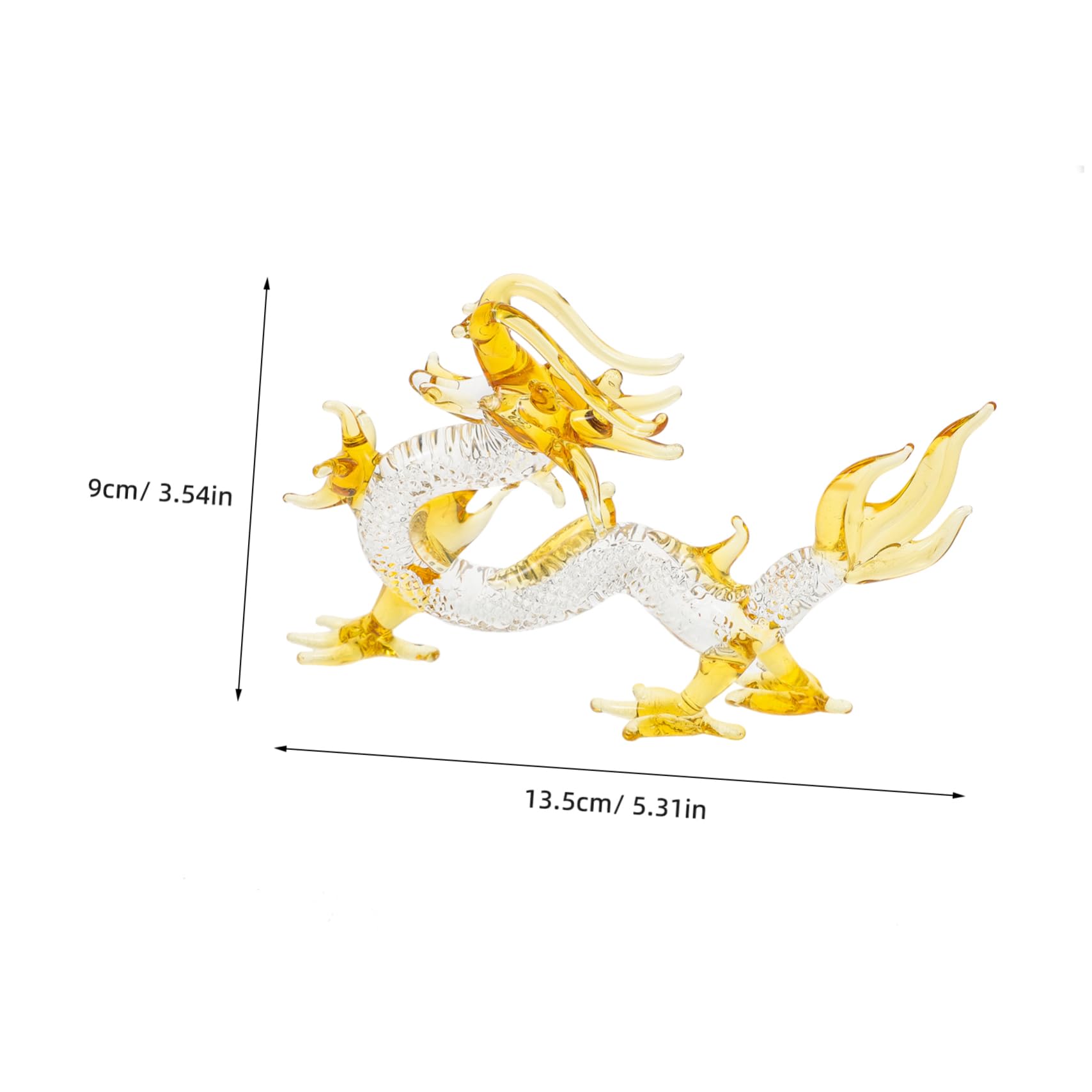 TOPBATHY 3st Kristall-Drachen-Ornamente Schmücken Wohnkultur Kunsthandwerk Statue Hausskulptur Drachenfigur Drachenskulptur Tierornament Sternzeichen Drache Figur Quarz Glas