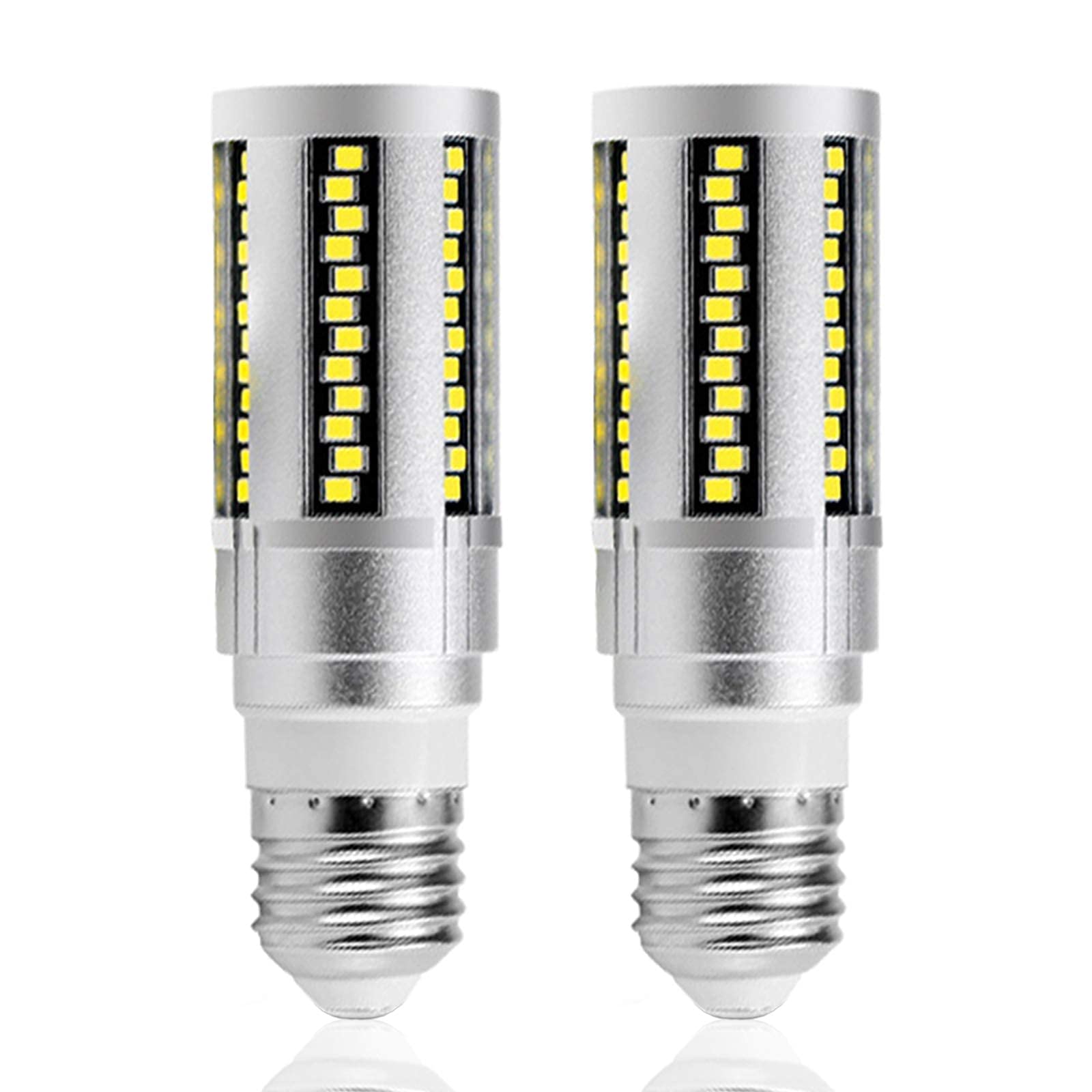 Żarówki LED E27 Kukurydza 15W Zimna biel 6000K 150W Odpowiednik żarówek,żarówki świecznikowe E27,1800Lm,nieściemnialne,AC 100-277V do oświetlenia sufitowego(2 paczki)